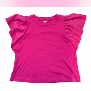 Old Navy Pink Flutter Sleeve Top